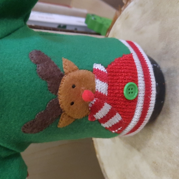 REINDEER WINE BOTTLE OUTFIT SHIRT ANTLERS CHRISTMAS DECORATION - Picture 5 of 6